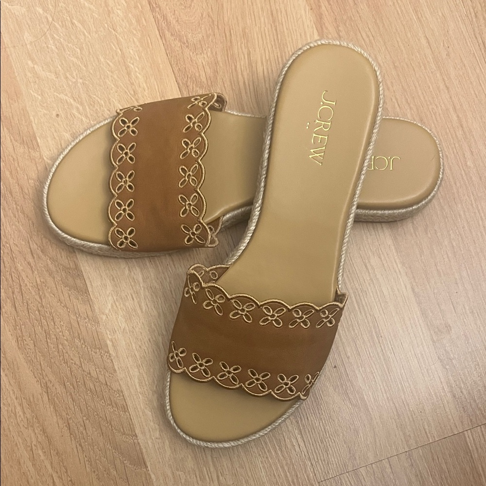 J. Crew Espadrille Slide Sandals